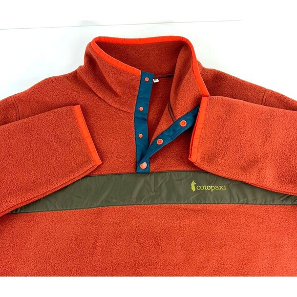 Cotopaxi Teca Fleece Pullover Jacket Hiking Camping Mens 2XL Burnt Orange - Picture 4 of 7